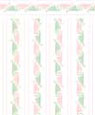 Dollhouse Miniature 1/4" Scale Wallpaper: Fern Dance, Rose